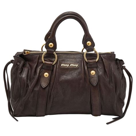 miu miu bag brown|miu mini handbags.